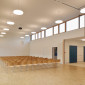 Gemeindehaus Pfuhl Gro&szlig;er Saal von hinten