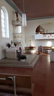 Kanzel und Altar St. Jakob Burlafingen