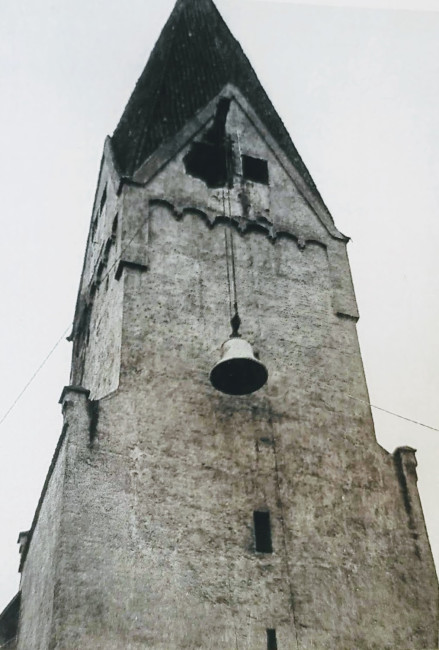 Aufzug der neuen Gocken von St. Ulrich im März 1954