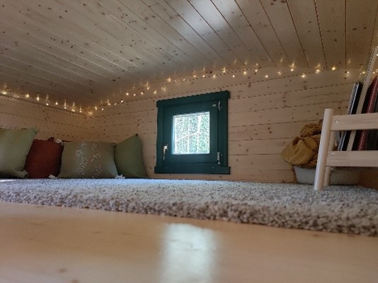 Reutti Leseecke im Bauwagen