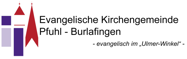 Logo Evangelische Kirchengemeinde Pfuhl Burlafingen Text Schwart